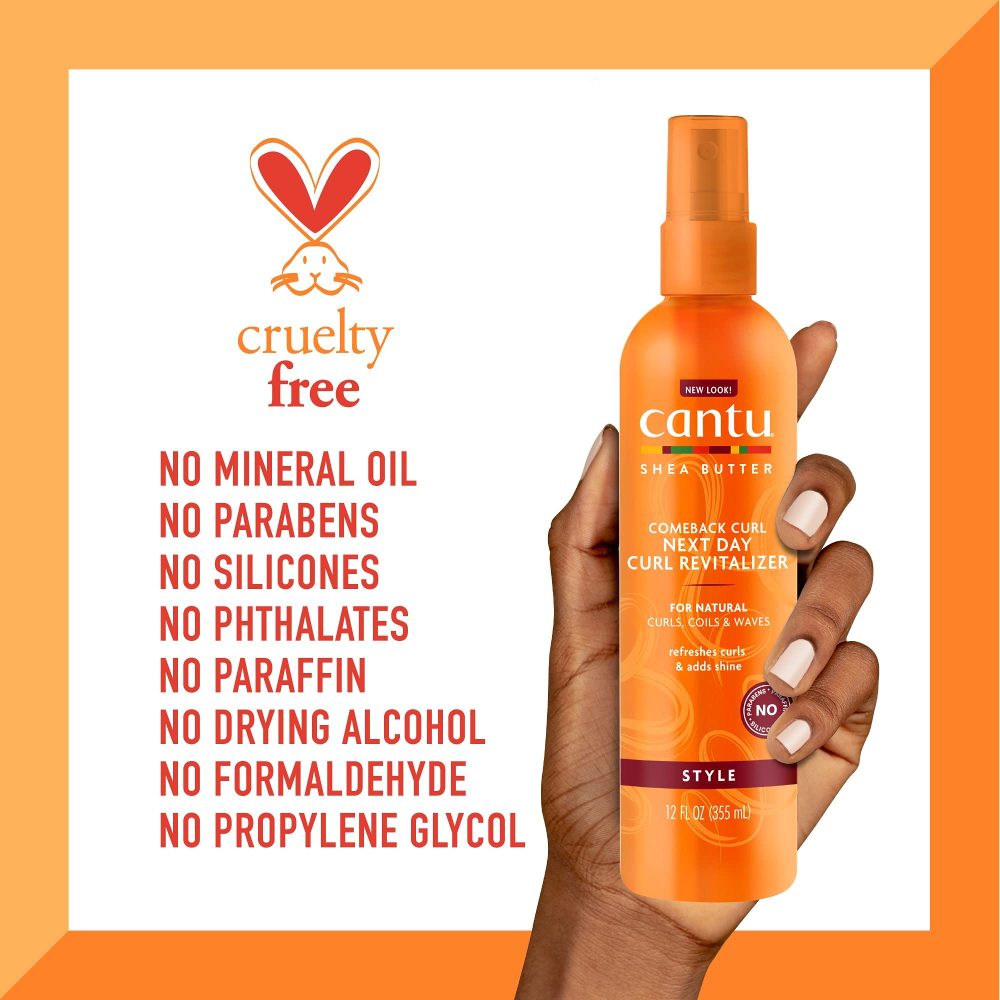 Foto 7 | Curl Revitalizer Mist Cantu Comeback Curl Con Manteca De Karité 350 Ml - Venta Internacional.