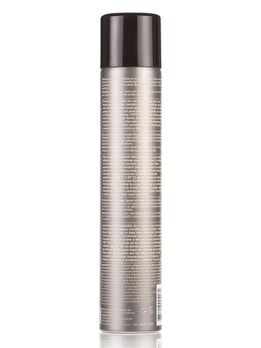 Foto 3 pulgar | Spray Oil Sheen Design Essentials Diamonds Para Cabello Relajado, 300 Ml - Venta Internacional.