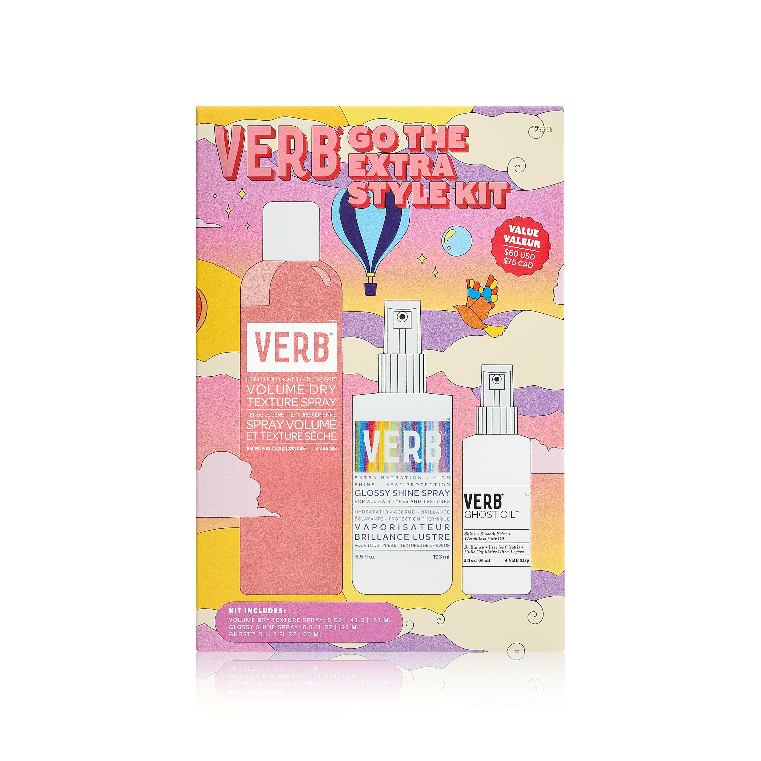 Kit De Peinado Verb Go The Extra Style Con Fórmulas Ligeras - Venta Internacional.