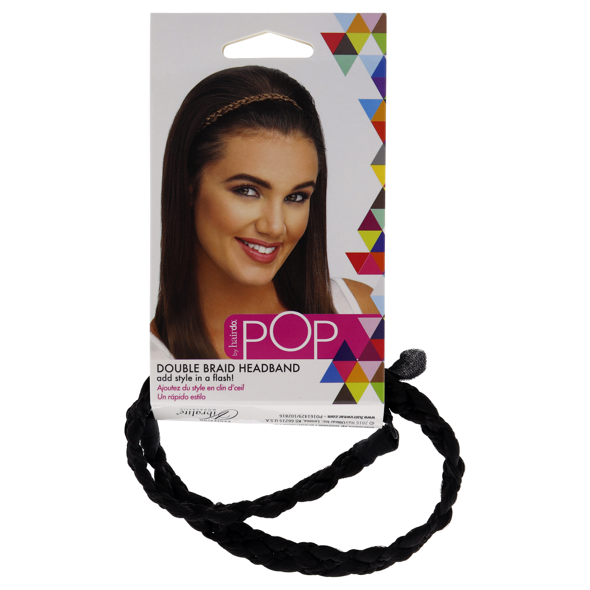 Foto 2 pulgar | Diadema Hairdo Pop Double Braid R2 Ebony Para Cabello - Venta Internacional.