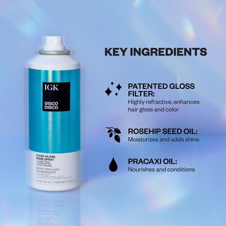 Foto 3 | Spray Para El Cabello Igk Disco Disco, Acabado Transparente Y Brillante, 150 Ml - Venta Internacional.
