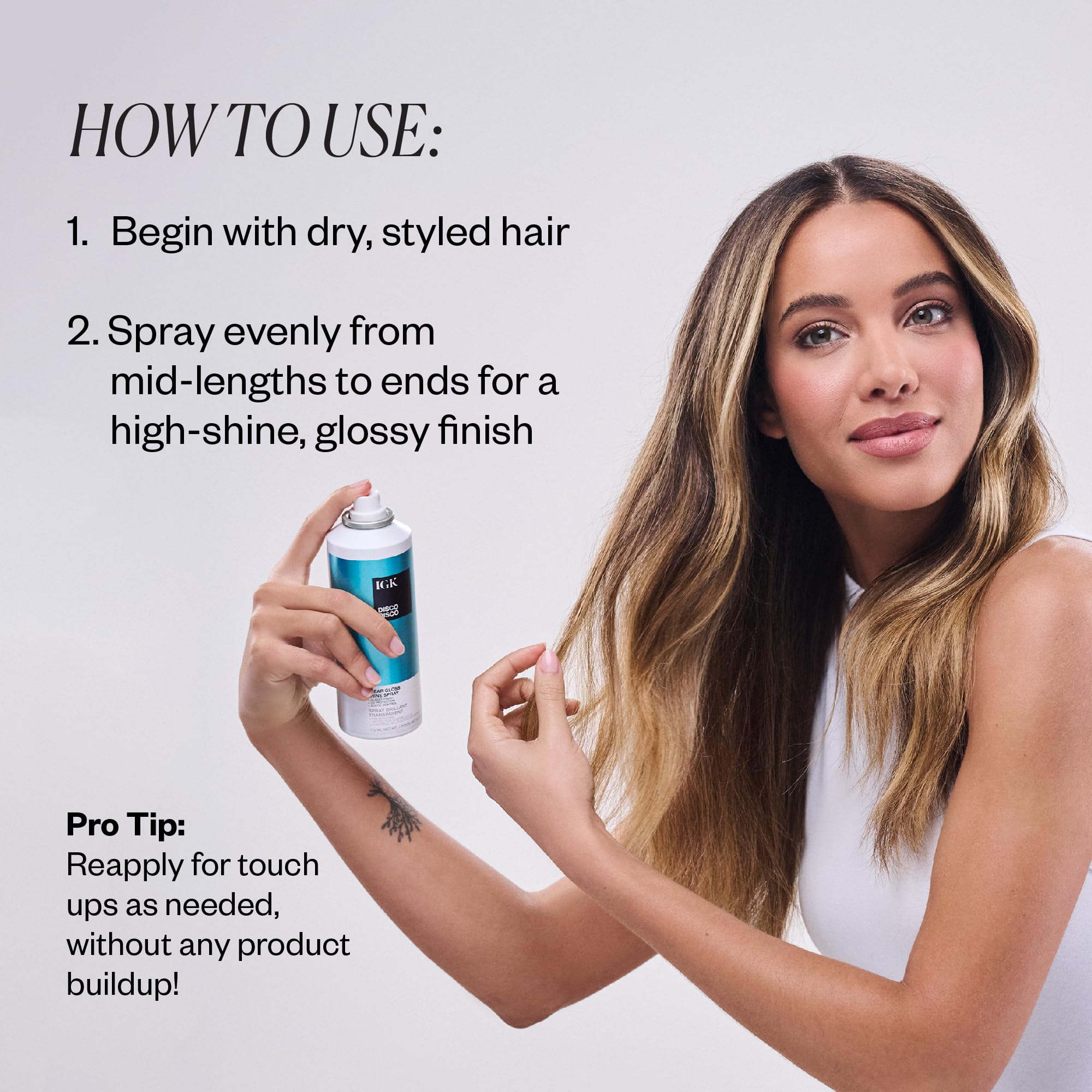 Foto 6 pulgar | Spray Para El Cabello Igk Disco Disco, Acabado Transparente Y Brillante, 150 Ml - Venta Internacional.
