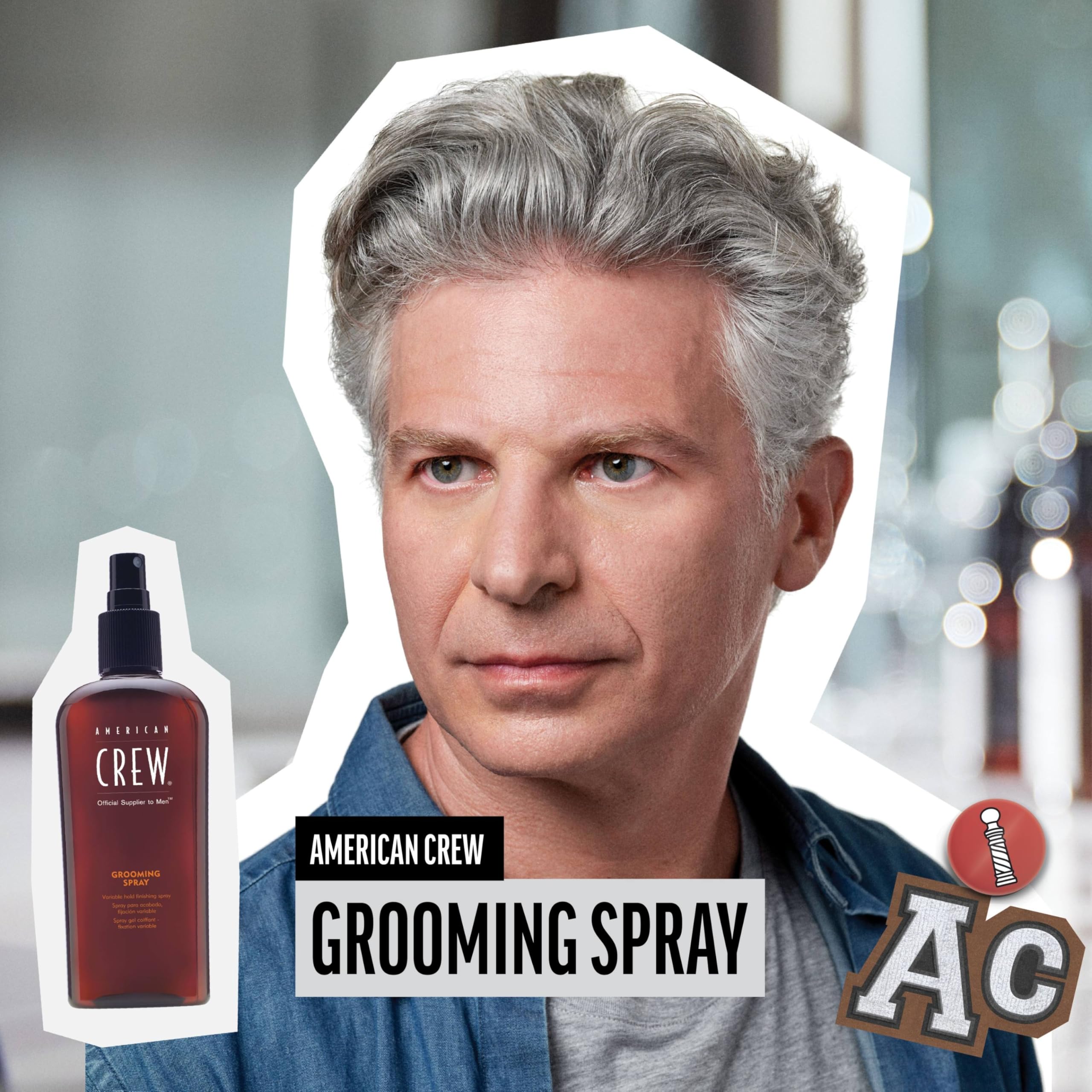 Foto 5 | Spray Para El Cabello American Crew De Fijación Variable Grooming, 250 Ml, Para Hombres - Venta Internacional.