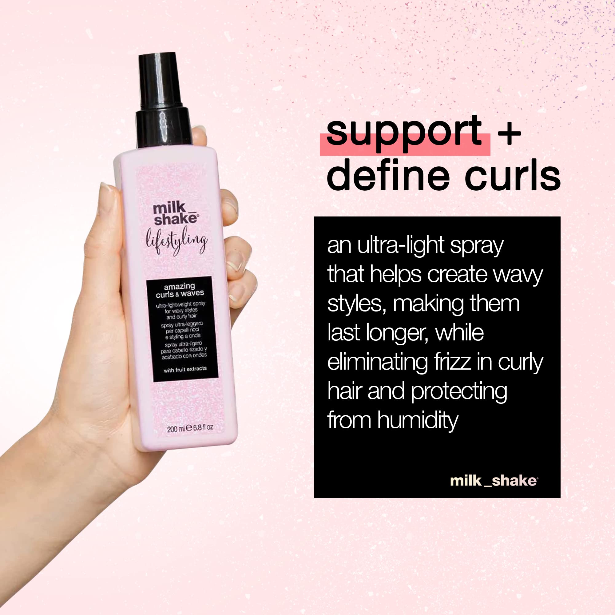 Foto 3 pulgar | Spray Refrescante Para Rizos Milk_shake Lifestyling Amazing Curls & Waves - Venta Internacional.