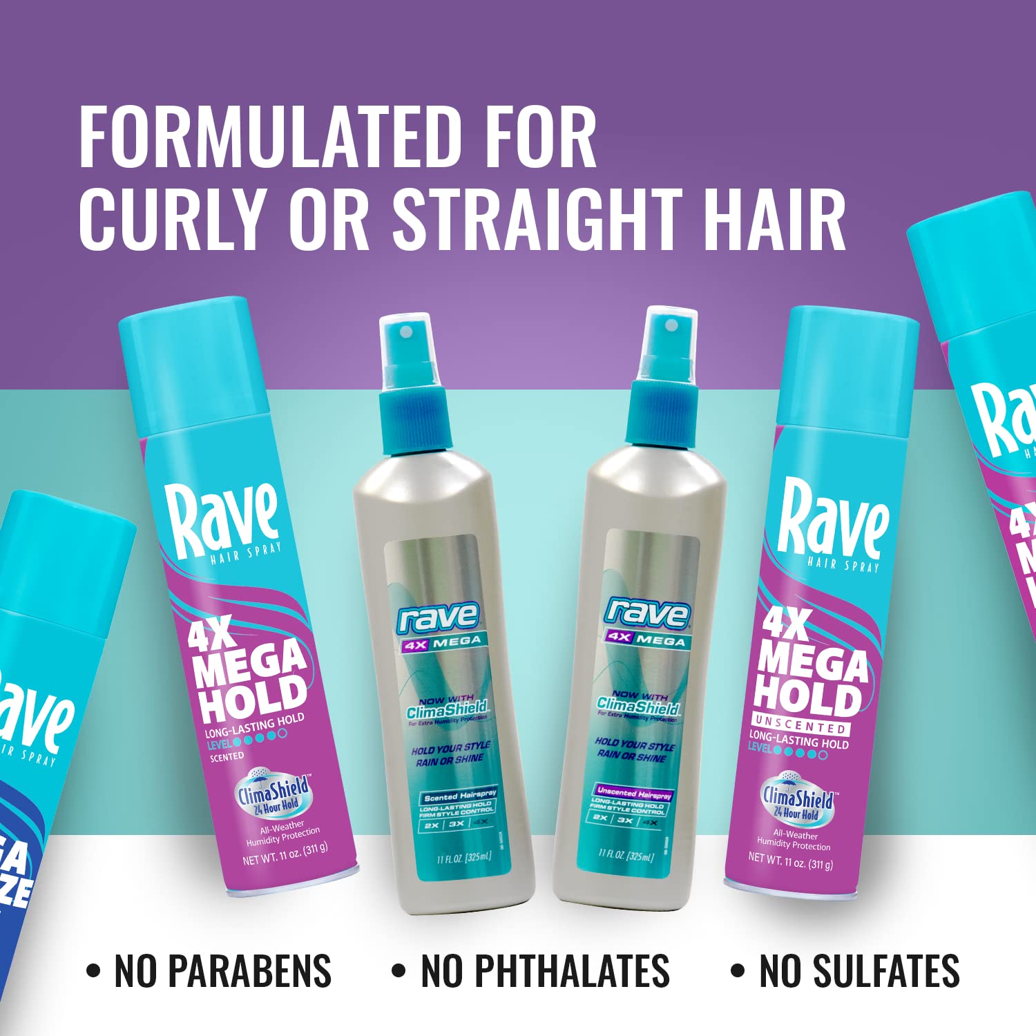 Foto 7 pulgar | Spray para el Cabello Rave 4x Mega 325 Ml - Venta Internacional