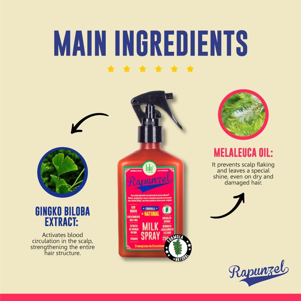 Foto 5 pulgar | Acondicionador Sin Enjuague Lola From Rio Rapunzel Milk Spray 250 Ml - Venta Internacional.