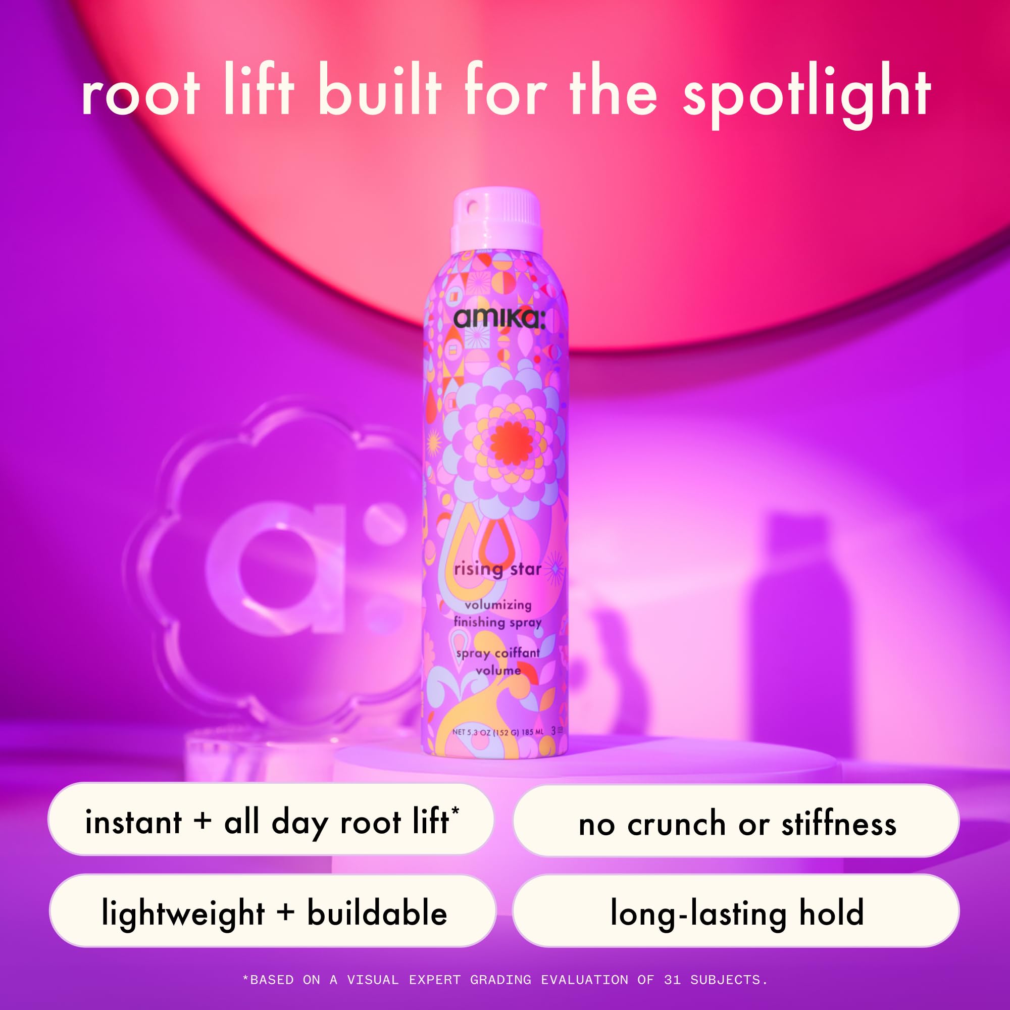 Foto 3 pulgar | Spray De Acabado Voluminizador Amika Rising Star 156 Ml - Venta Internacional.