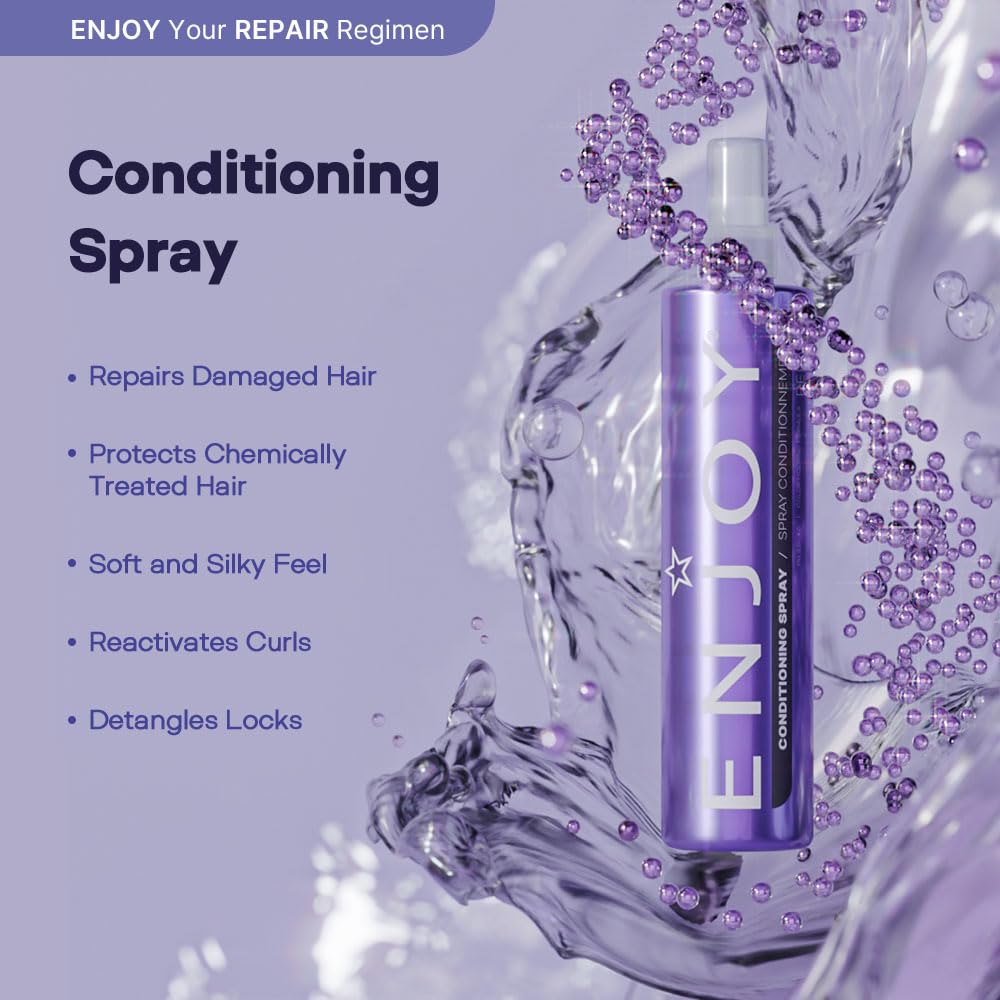 Foto 2 | Spray Acondicionador Enjoy, Rico En Humedad, 300 Ml, Para Controlar El Encrespamiento - Venta Internacional.