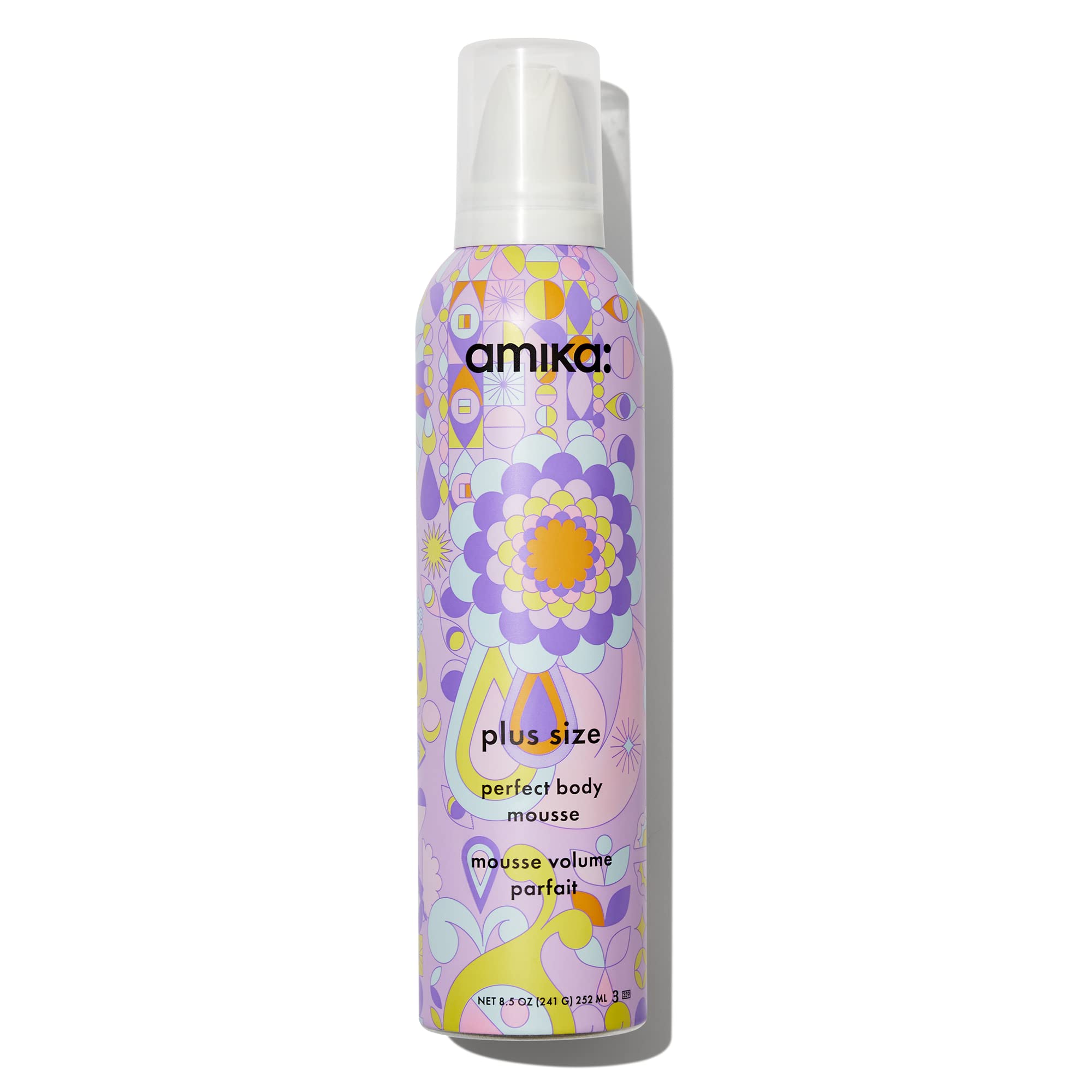 Mousse Amika Plus Size Perfect Body Voluminizador De Fijación Media - Venta Internacional.