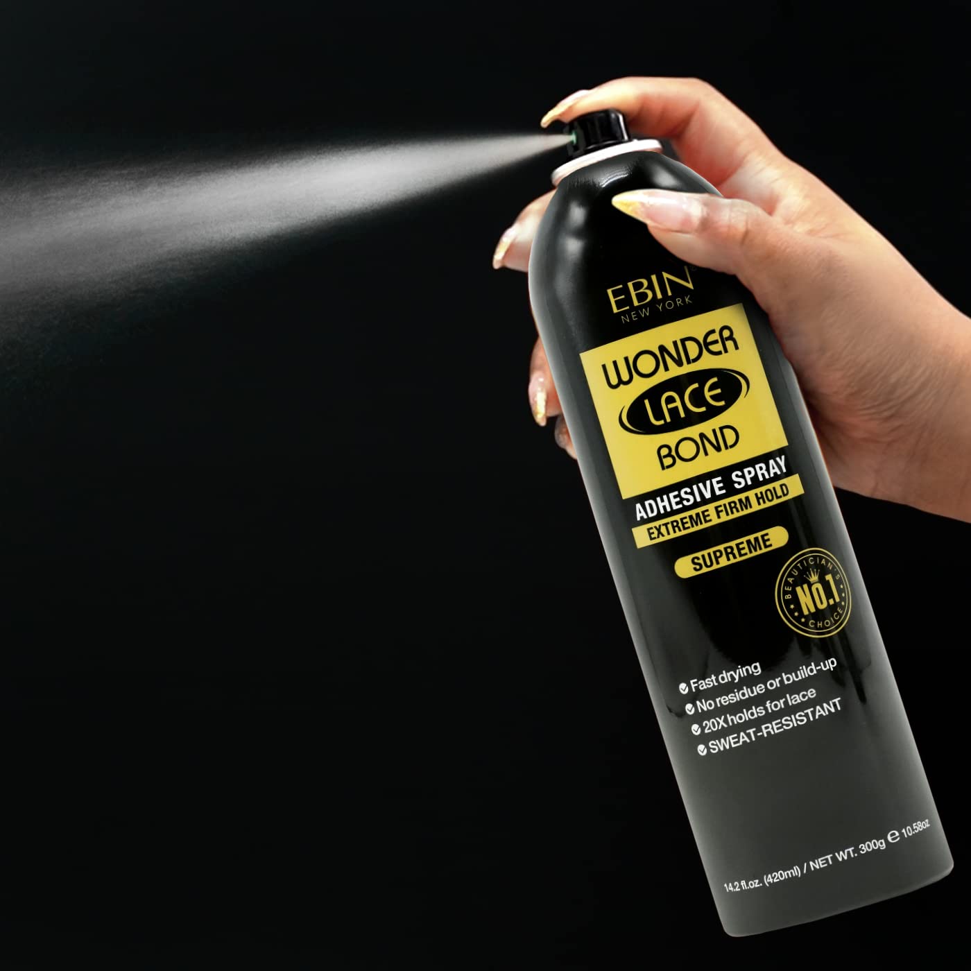 Foto 3 pulgar | Aerosol Adhesivo Ebin New York Wonder Lace Bond Supreme 80 ml - Venta Internacional