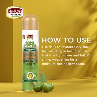 Foto 4 | Spray Para El Cabello African Pride Olive Miracle Magical Growth 240 Ml - Venta Internacional.
