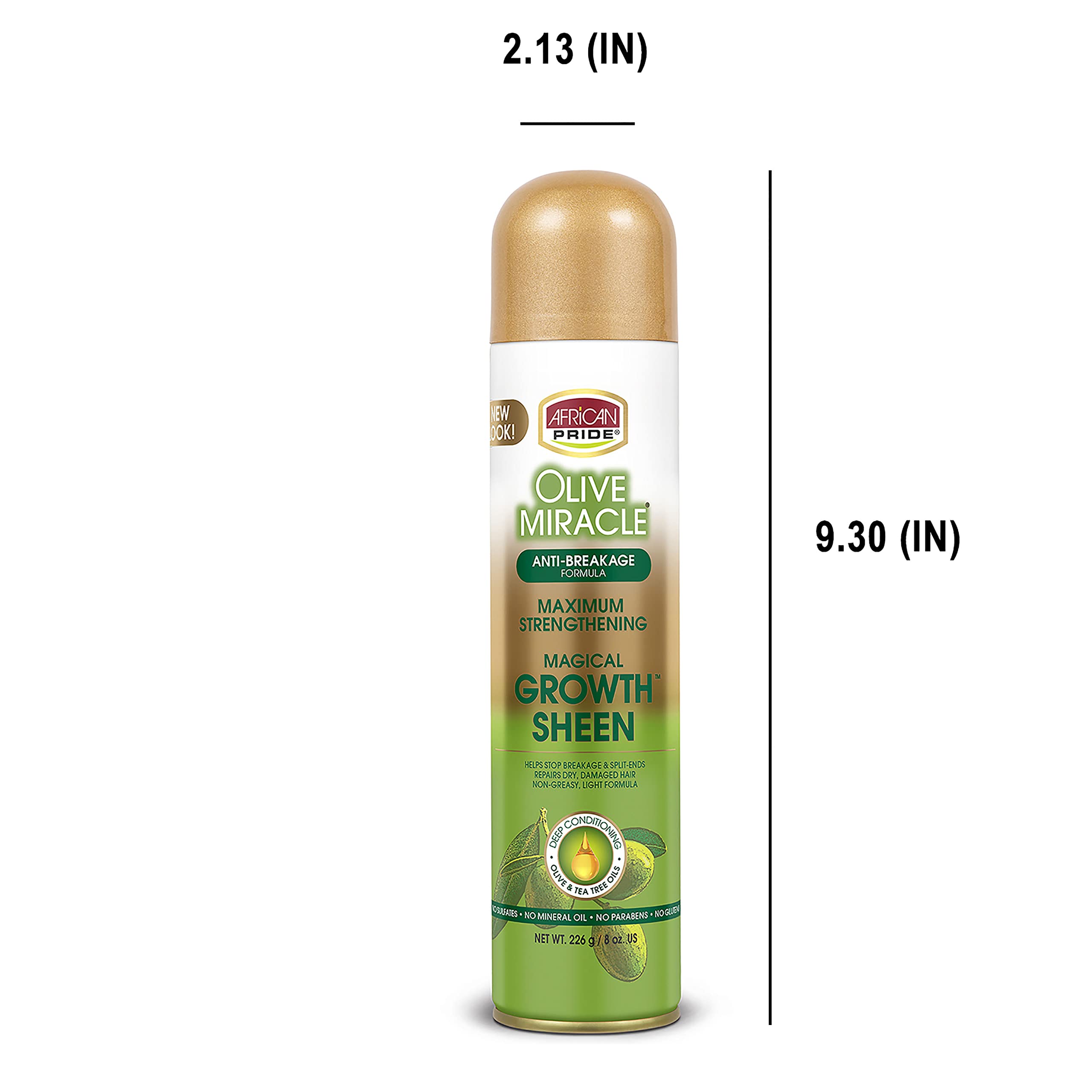 Foto 6 pulgar | Spray Para El Cabello African Pride Olive Miracle Magical Growth 240 Ml - Venta Internacional.