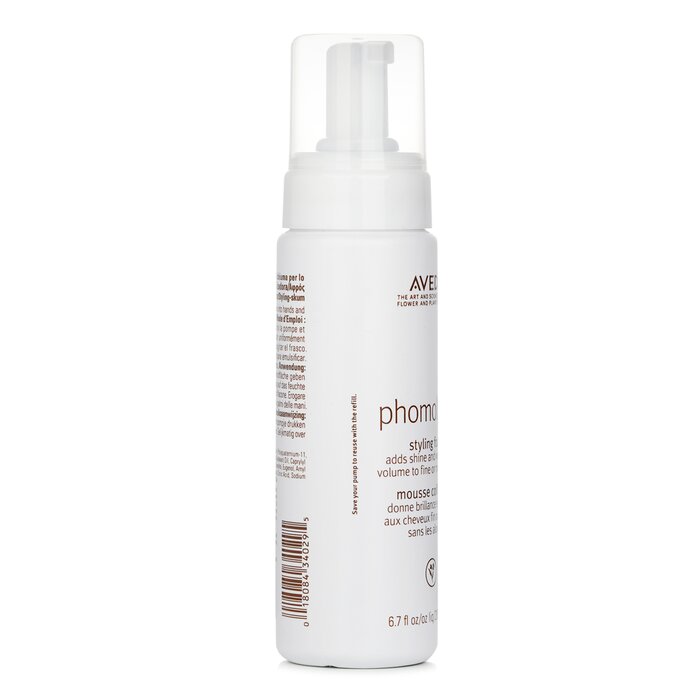 Foto 4 pulgar | Espuma De Peinado Aveda Phomollient Weightless Volume 200 Ml - Venta Internacional.