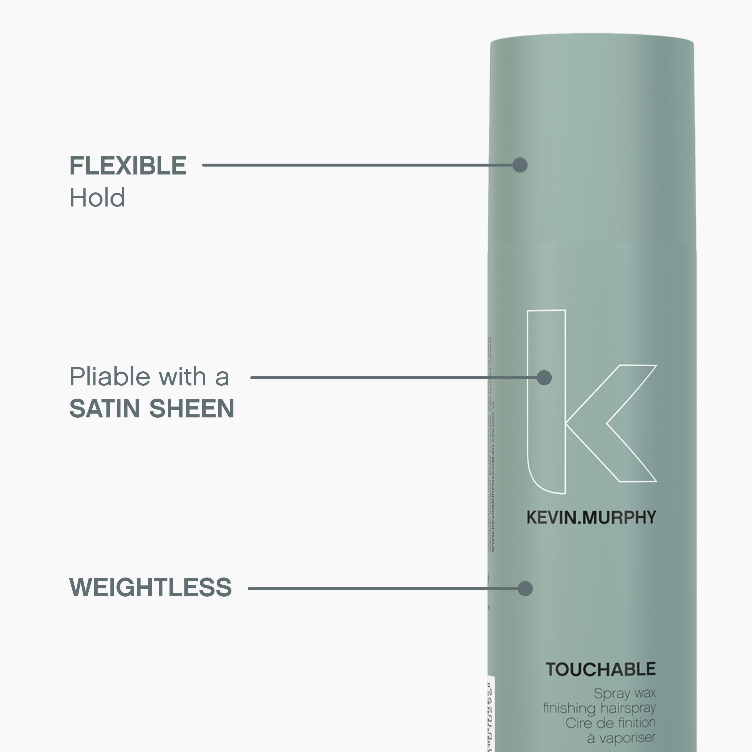 Foto 5 pulgar | Spray Para El Cabello Kevin.murphy Touchable, Acabado Con Cera En Aerosol, 250 Ml - Venta Internacional.