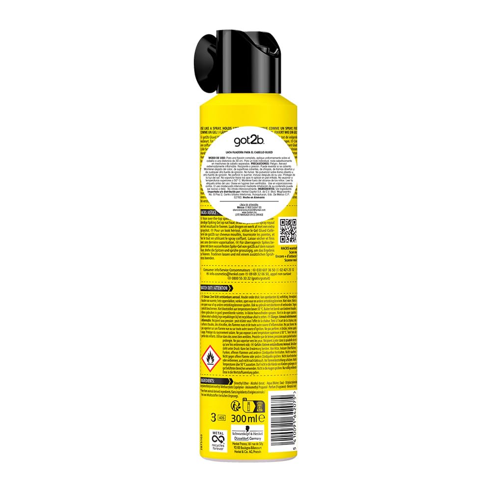 Foto 3 pulgar | Aerosol Para Limpieza Y Congelación Hairspray Schwarzkopf Got2b - Venta Internacional.