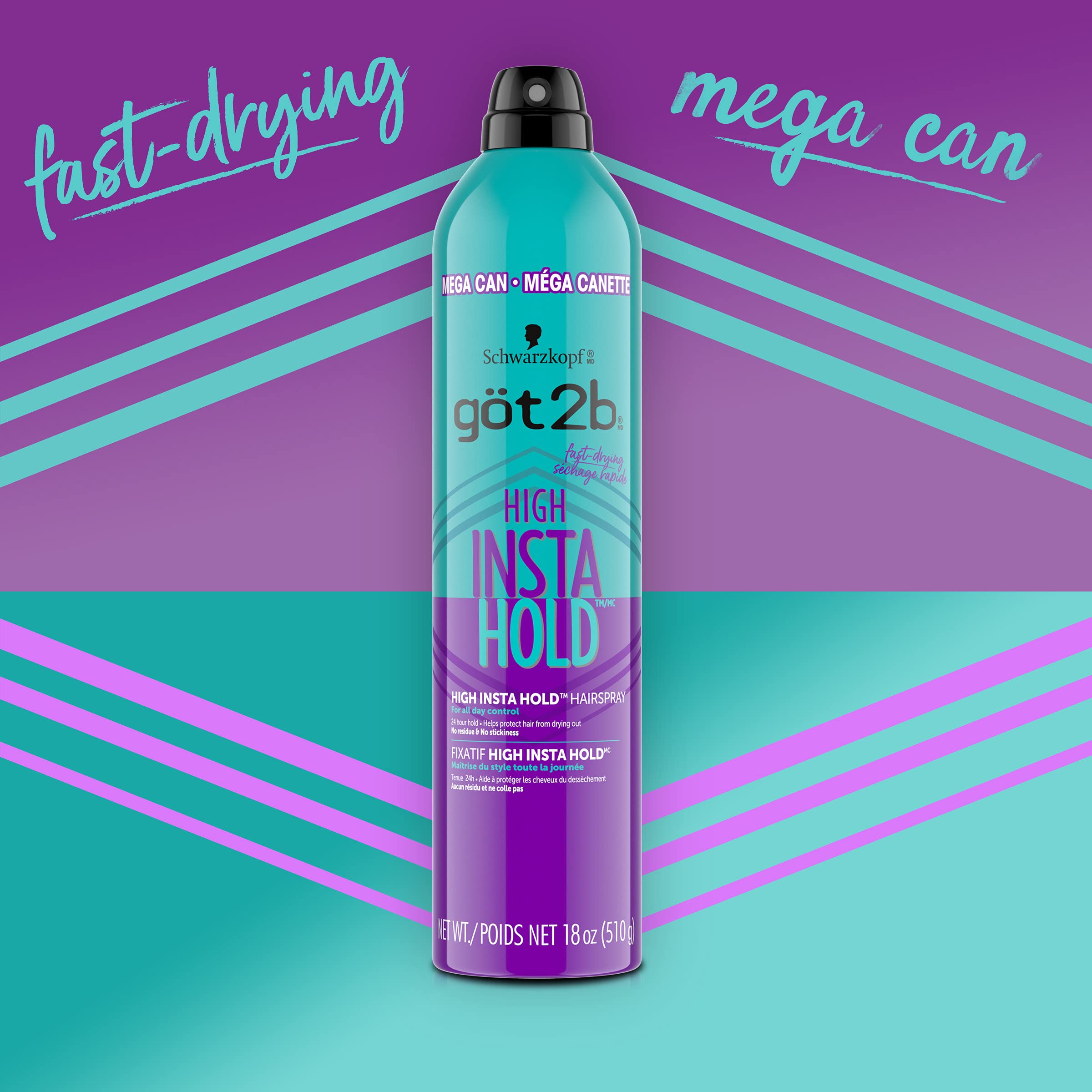 Foto 3 pulgar | Spray Para El Cabello Got2b High Hold Mega Can, 532 Ml, No Destiñe - Venta Internacional.