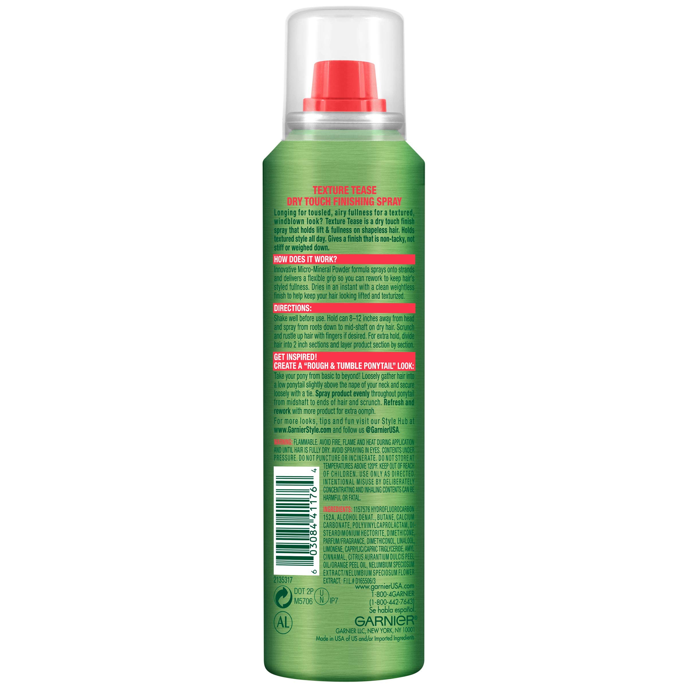 Foto 3 pulgar | Spray de Acabado Garnier Fructis Texture Tease 110 ml - Venta Internacional