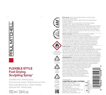 Foto 7 | Spray Para Esculpir El Cabello Paul Mitchell, Secado Rápido, 100 Ml - Venta Internacional.
