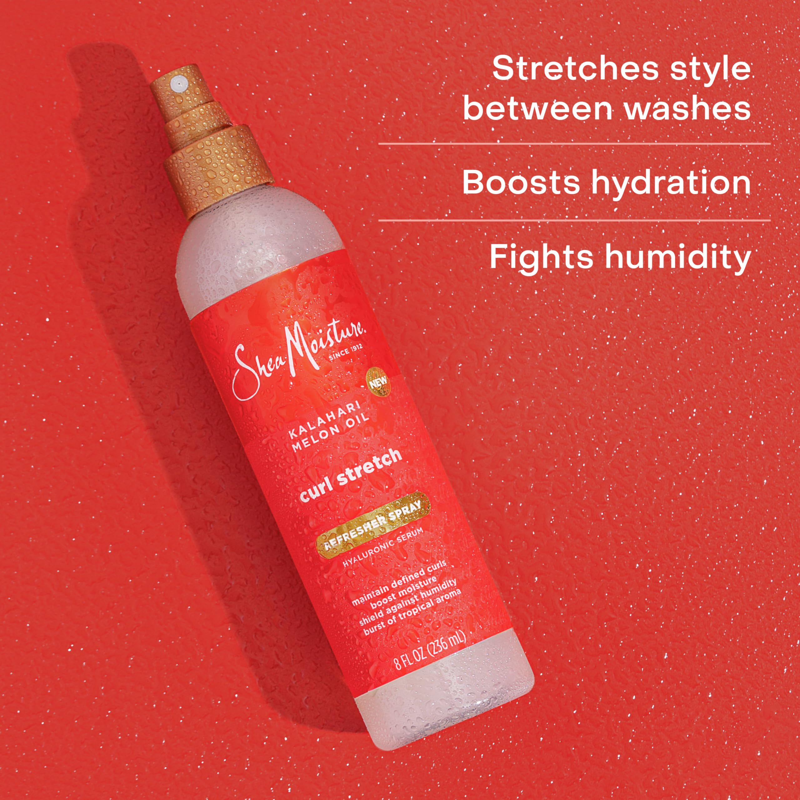 Foto 4 pulgar | Spray Refrescante Sheamoisture Curl Stretch Con Hialurónico 240 Ml - Venta Internacional.