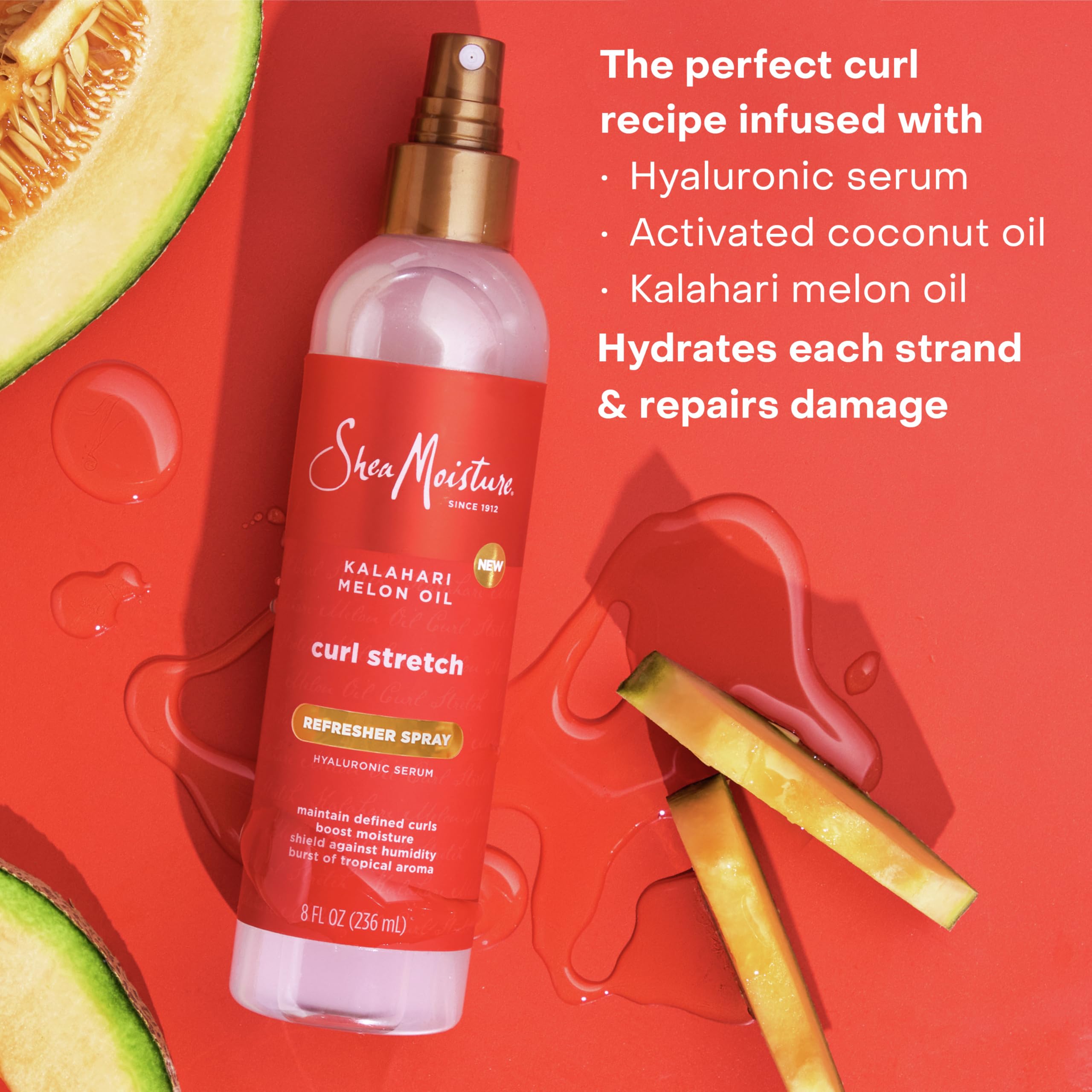 Foto 5 pulgar | Spray Refrescante Sheamoisture Curl Stretch Con Hialurónico 240 Ml - Venta Internacional.