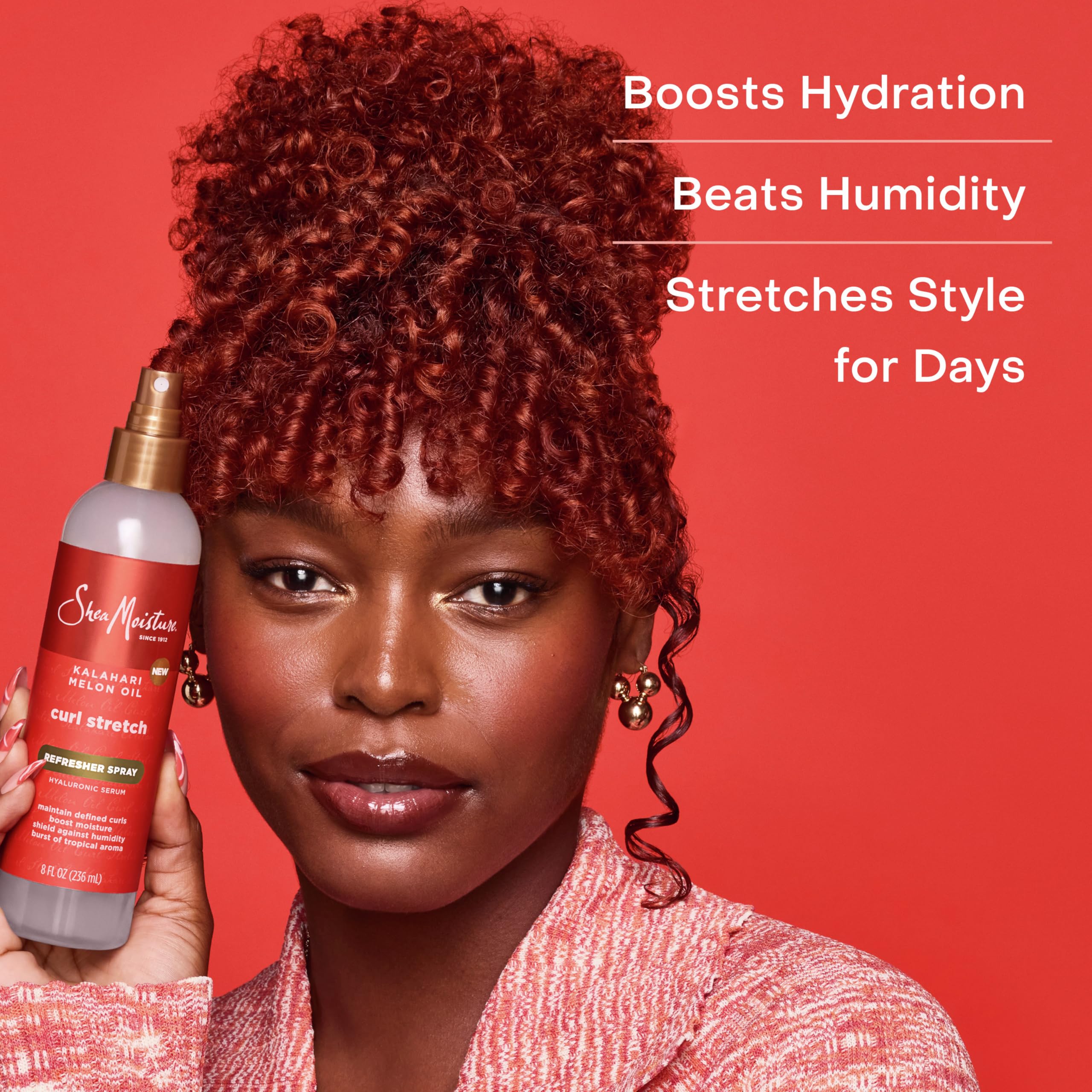 Foto 7 pulgar | Spray Refrescante Sheamoisture Curl Stretch Con Hialurónico 240 Ml - Venta Internacional.