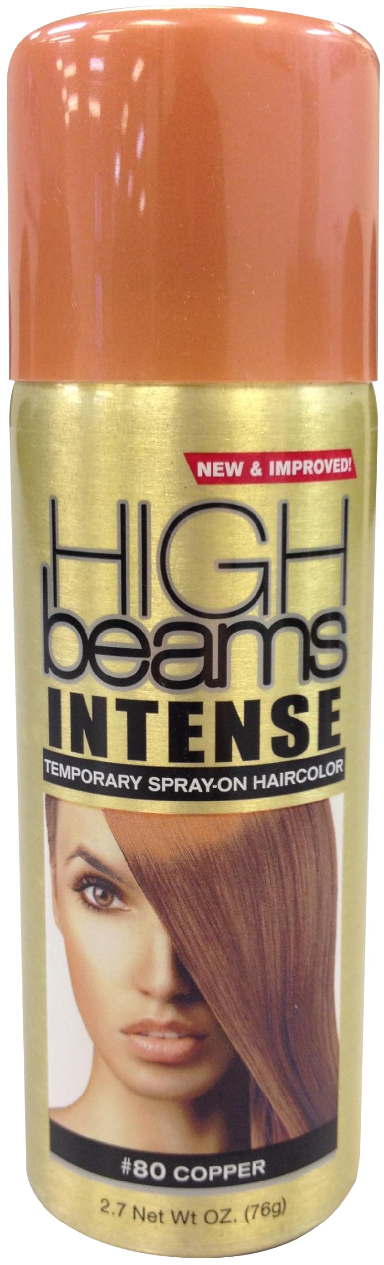 Spray Temporal Para Teñir El Cabello High Beams Intense Copper, 80 Ml - Venta Internacional.