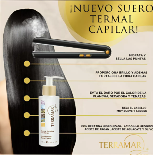 Foto 4 pulgar | Serum Terramar Capilar Protector Calor Cabello Sano