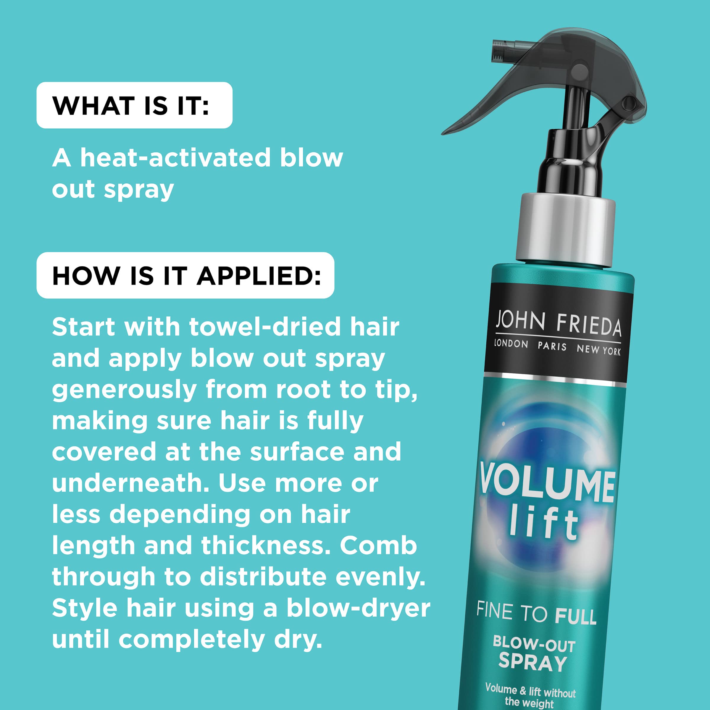 Foto 5 pulgar | Spray Voluminizador John Frieda Volume Lift Fine To Full 120 Ml - Venta Internacional.