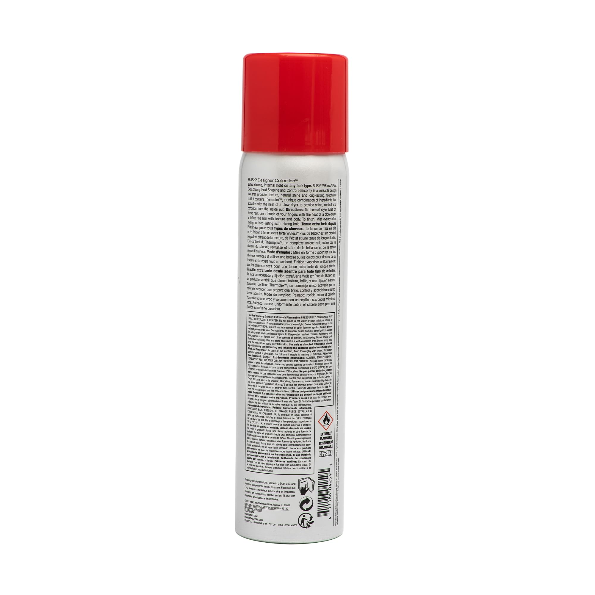 Foto 2 | Espray para Cabello Rusk Designer Collection W8less Plus Extra Strong 359 ml - Venta Internacional