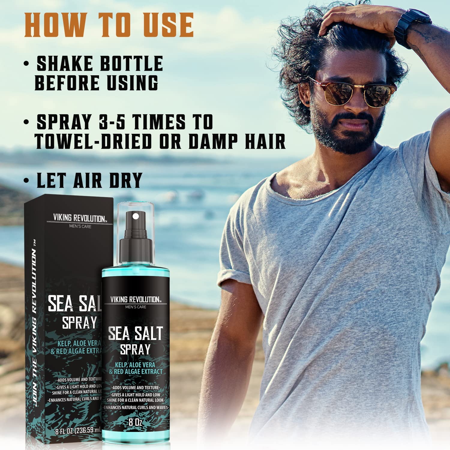 Foto 5 | Spray De Sal Marina Viking Revolution Para Hombre, 240 Ml - Venta Internacional.