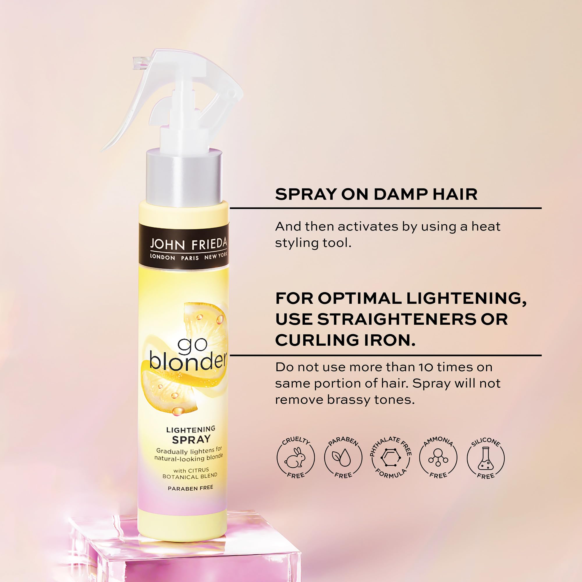 Foto 4 pulgar | Spray Aclarador John Frieda Go Blonger 100 Ml (paquete De 2) - Venta Internacional.