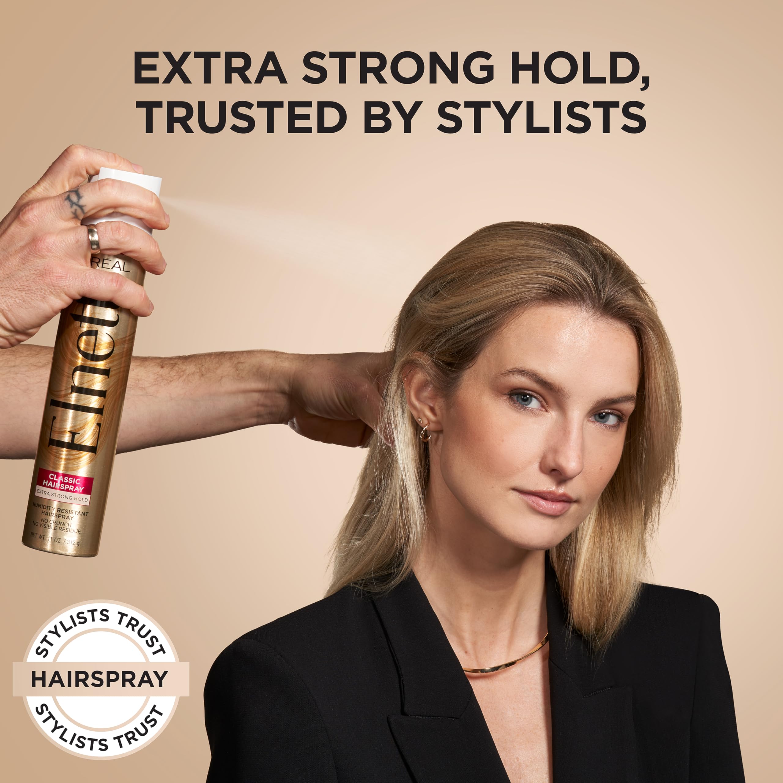 Foto 4 pulgar | Laca Para El Cabello L'oreal Paris Elnett Satin, Fijación Extra Fuerte, 325 Ml - Venta Internacional.