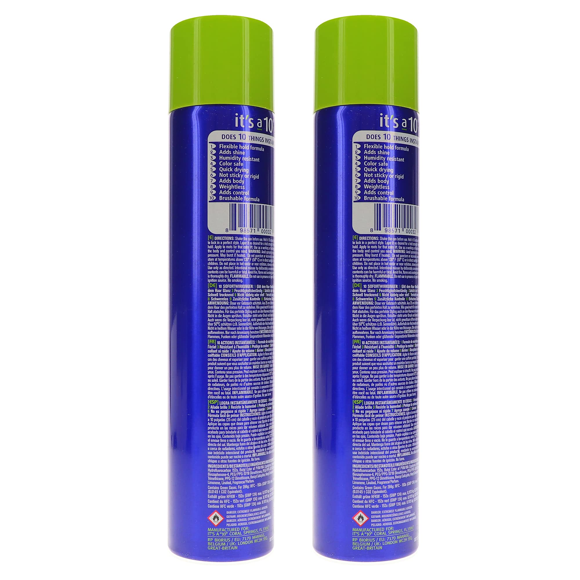 Foto 3 | Spray De Acabado It's A 10 Miracle, 300 Ml (10 Oz), Paquete De 2 - Venta Internacional.