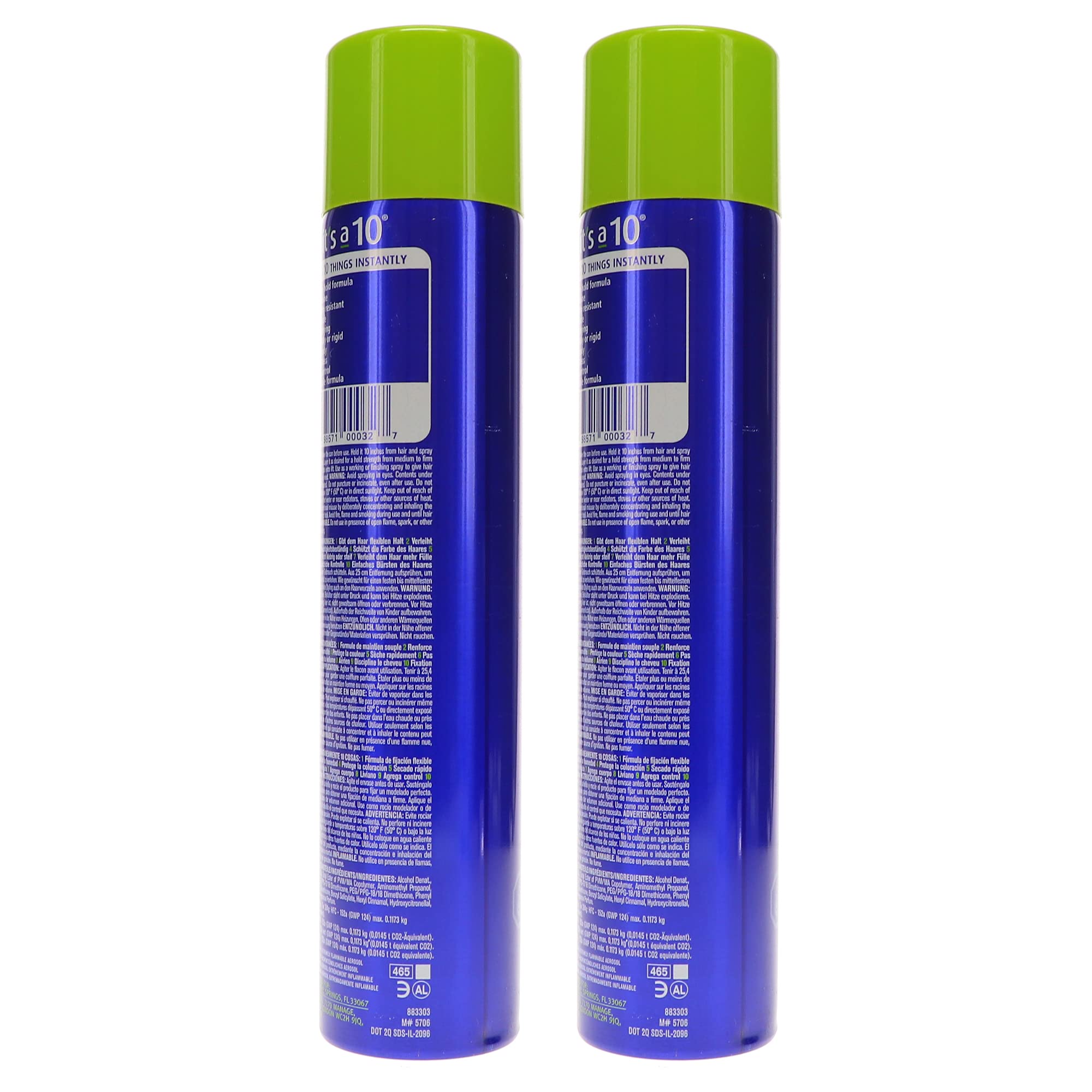 Foto 6 pulgar | Spray De Acabado It's A 10 Miracle, 300 Ml (10 Oz), Paquete De 2 - Venta Internacional.