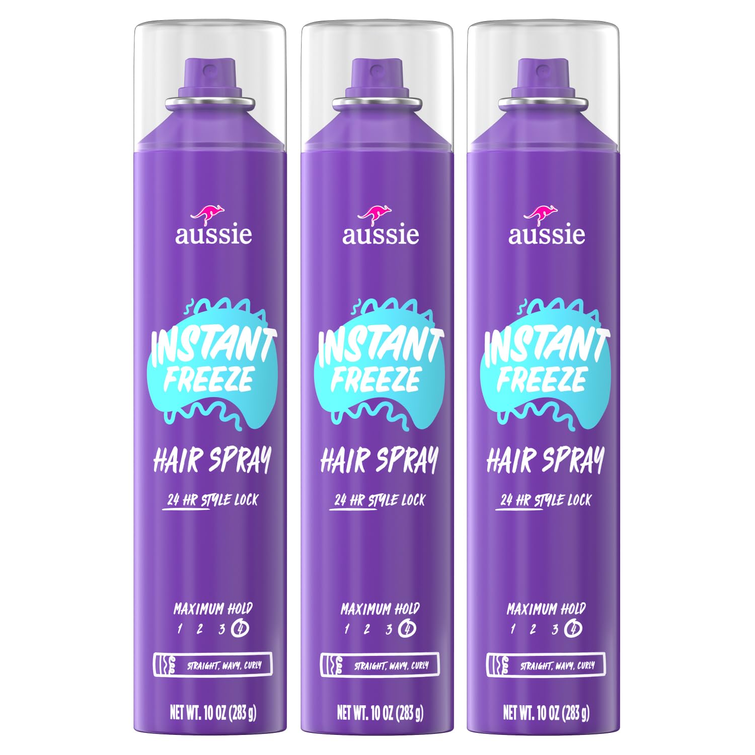 Foto 1 | Spray Para El Cabello Aussie Instant Freeze Extreme Hold, 300 Ml, Paquete De 3 - Venta Internacional.