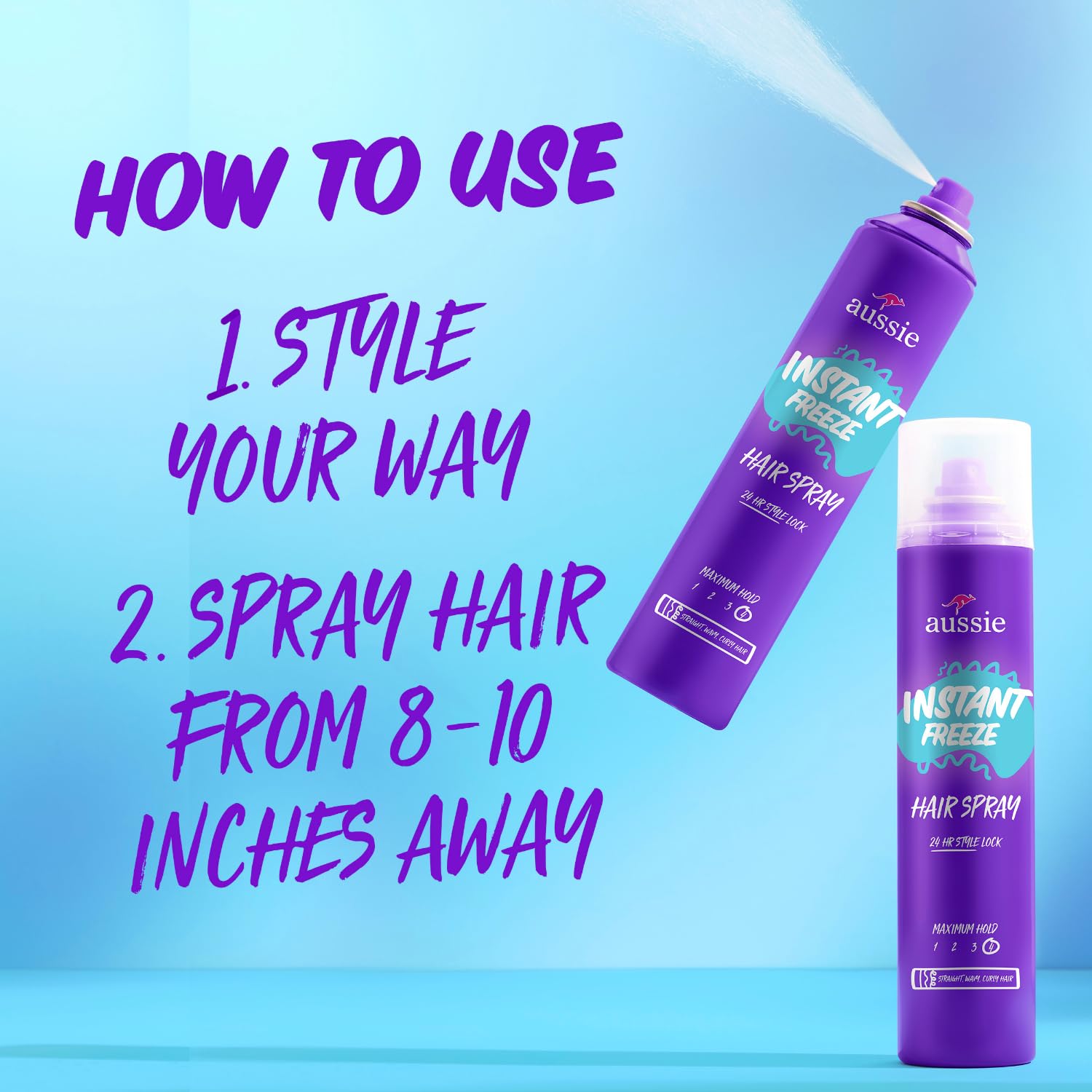 Foto 6 pulgar | Spray Para El Cabello Aussie Instant Freeze Extreme Hold, 300 Ml, Paquete De 3 - Venta Internacional.