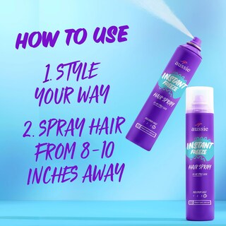 Foto 5 | Spray Para El Cabello Aussie Instant Freeze Extreme Hold, 300 Ml, Paquete De 3 - Venta Internacional.