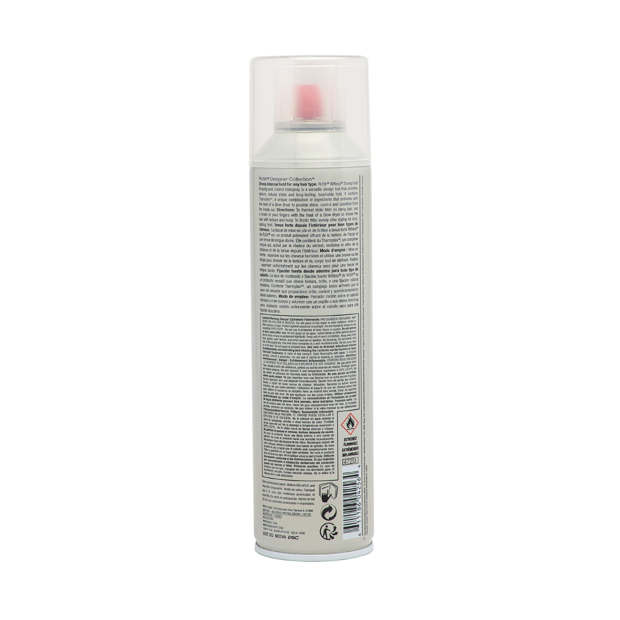 Foto 3 pulgar | Laca Para El Cabello Rusk Designer Collection W8less Strong Hold, 300 Ml - Venta Internacional.