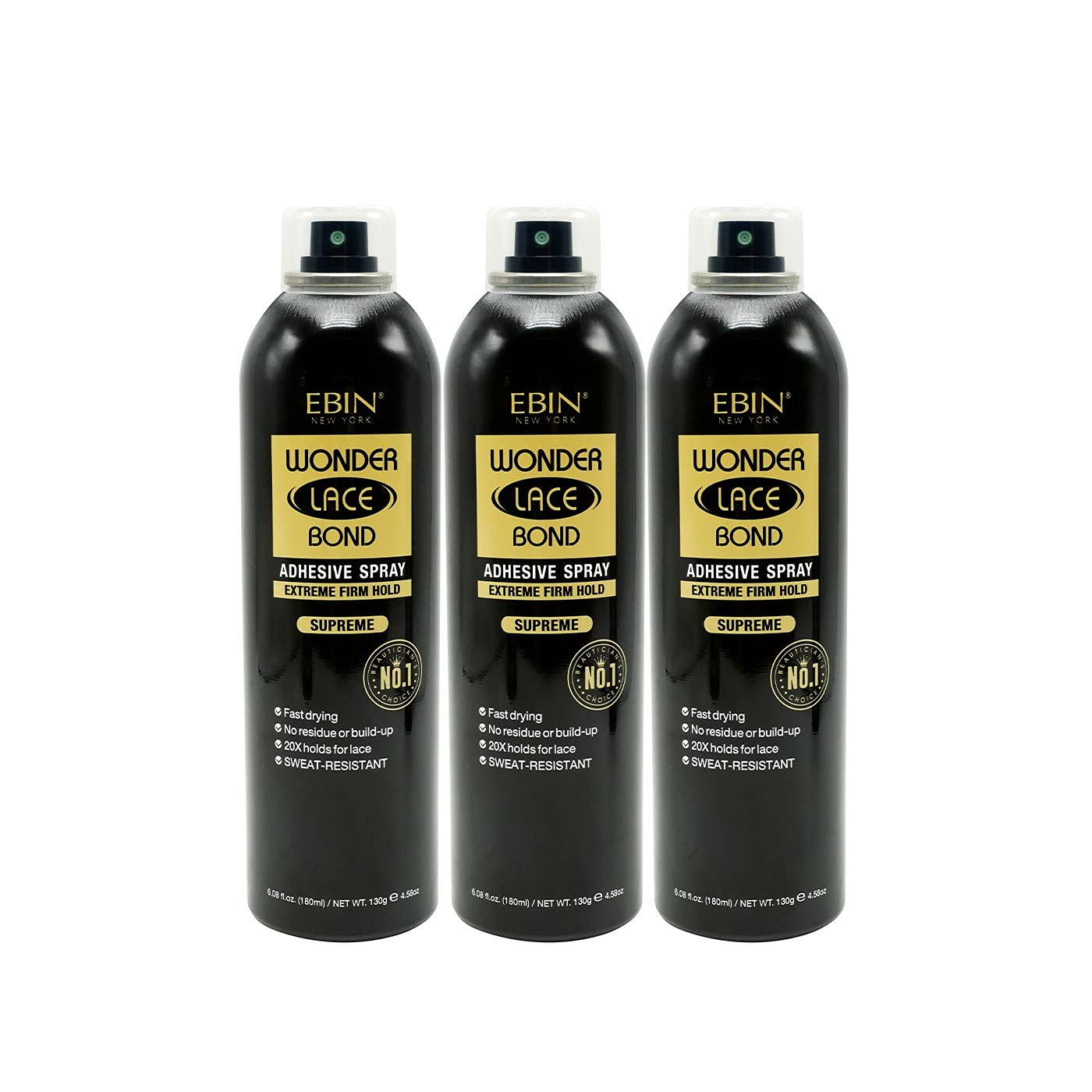 Foto 2 pulgar | Aerosol Adhesivo Ebin New York Wonder Lace Bond Supreme 180 Ml - Venta Internacional.