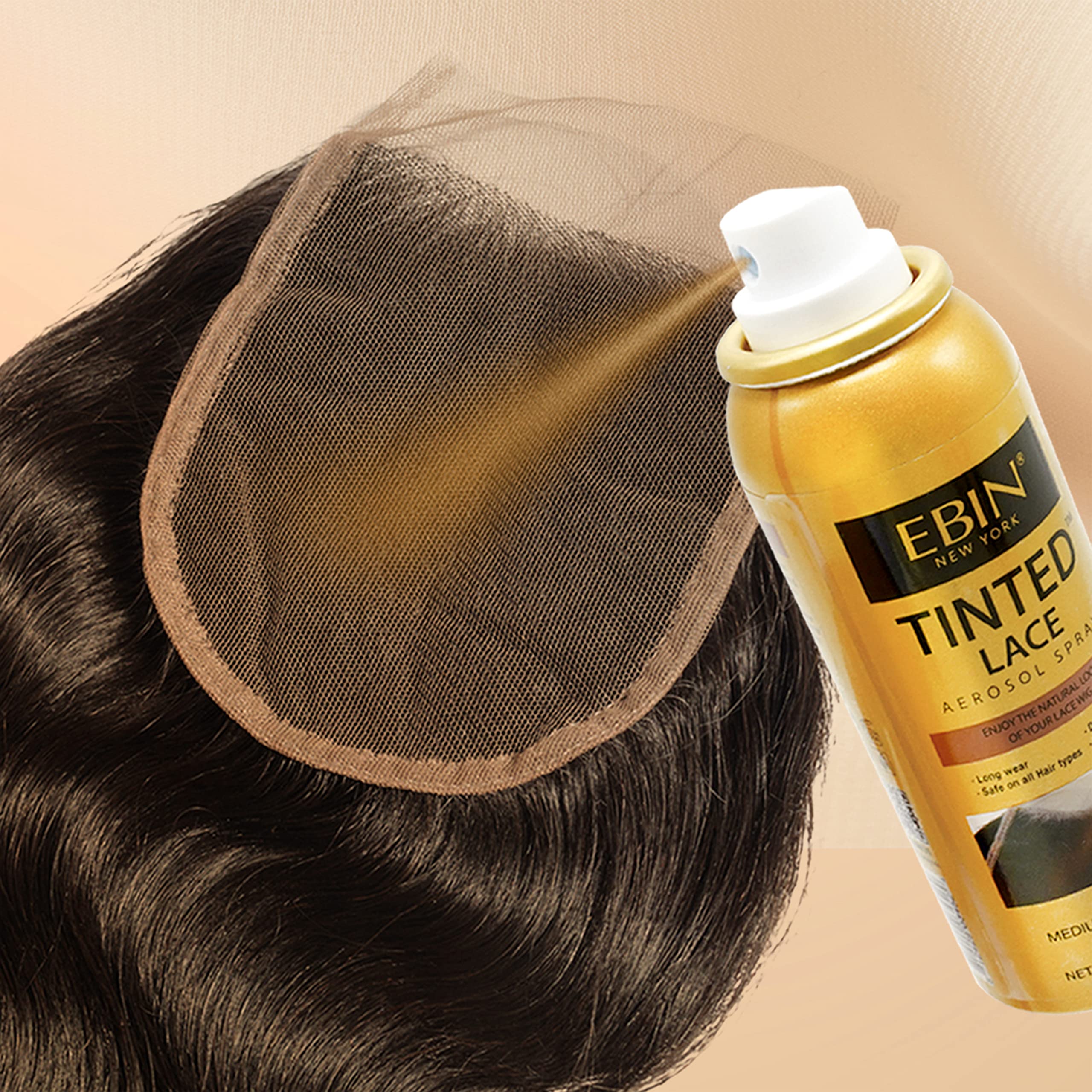 Foto 4 | Aerosol Para El Cabello Ebin New York, Aerosol De Encaje Teñido, 80 Ml, Marrón Claro - Venta Internacional.