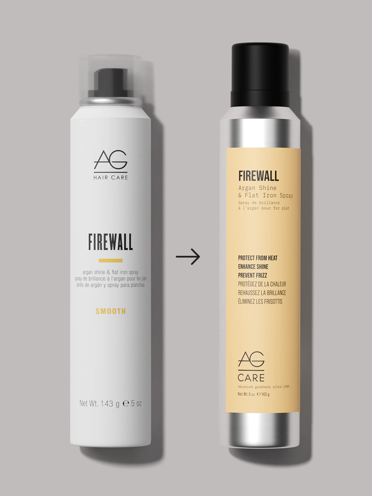 Foto 3 pulgar | Plancha Spray Ag Care Firewall Argan Shine & Flat De 150 Ml - Venta Internacional.