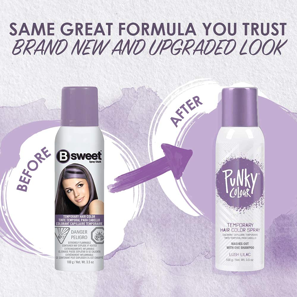Foto 2 | Spray para Cabello Punky Colour Lush Lilac 2 Piezas-Venta Internacional