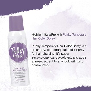 Foto 4 | Spray para Cabello Punky Colour Lush Lilac 2 Piezas-Venta Internacional