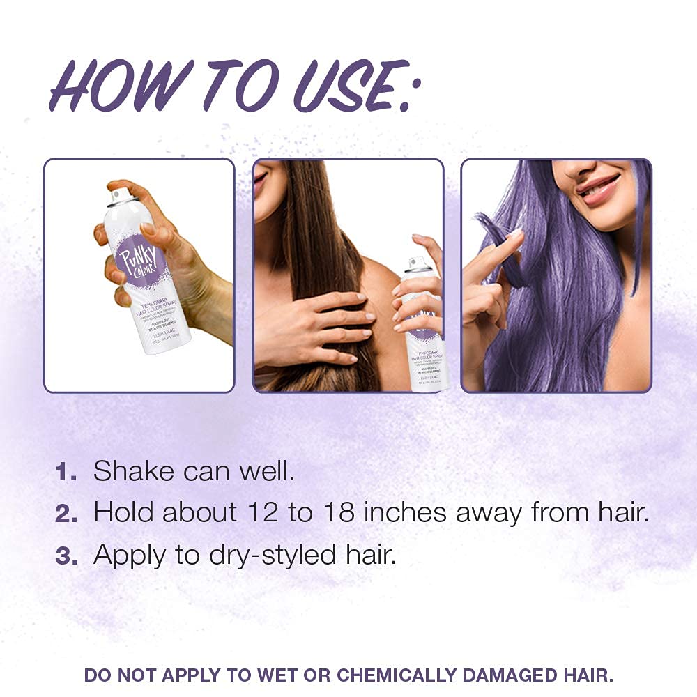 Foto 6 pulgar | Spray para Cabello Punky Colour Lush Lilac 2 Piezas-Venta Internacional