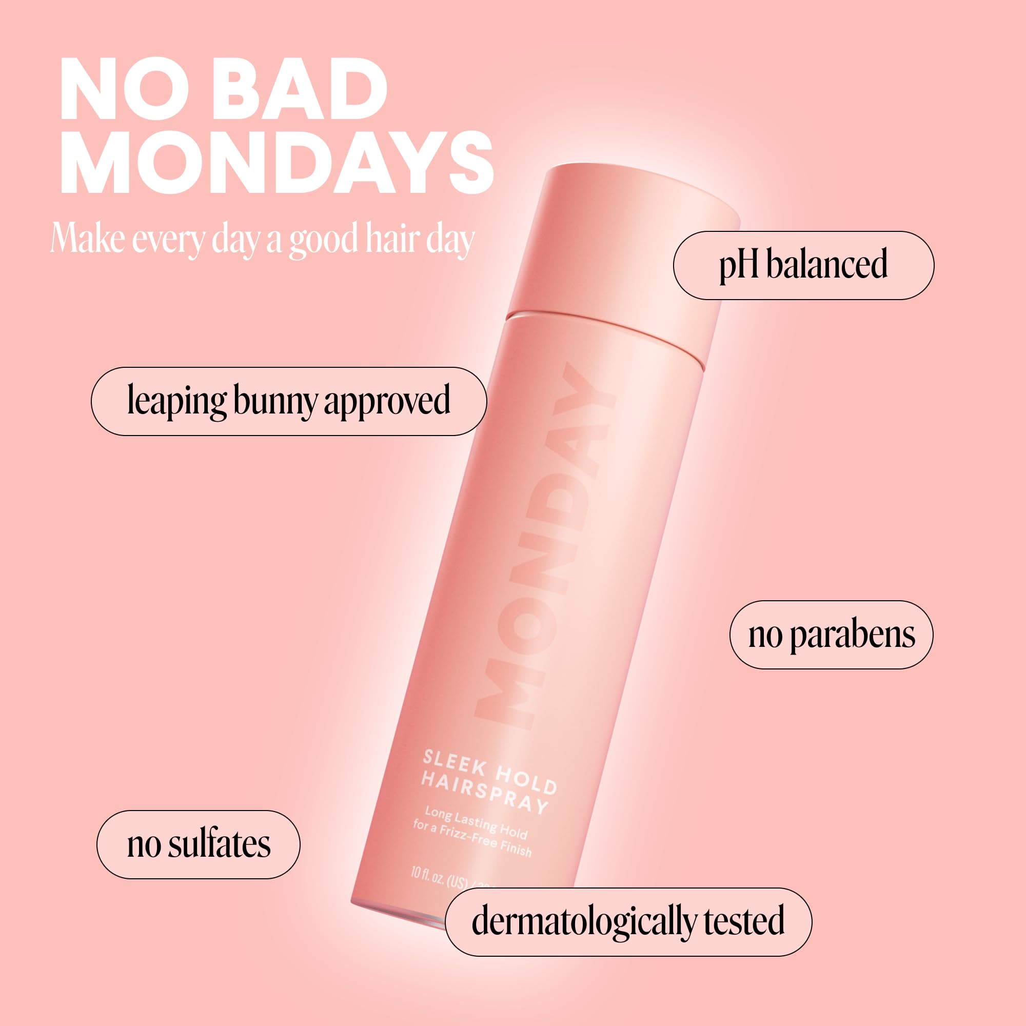 Foto 3 pulgar | Laca Para El Cabello Monday Haircare Sleek Hold, 300 Ml, Acabado Duradero - Venta Internacional.