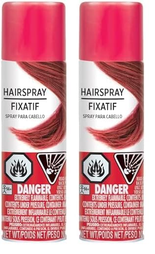Spray Para El Cabello Amscan Hipoalergénico Rojo 90 Ml Perfect Party - Venta Internacional.