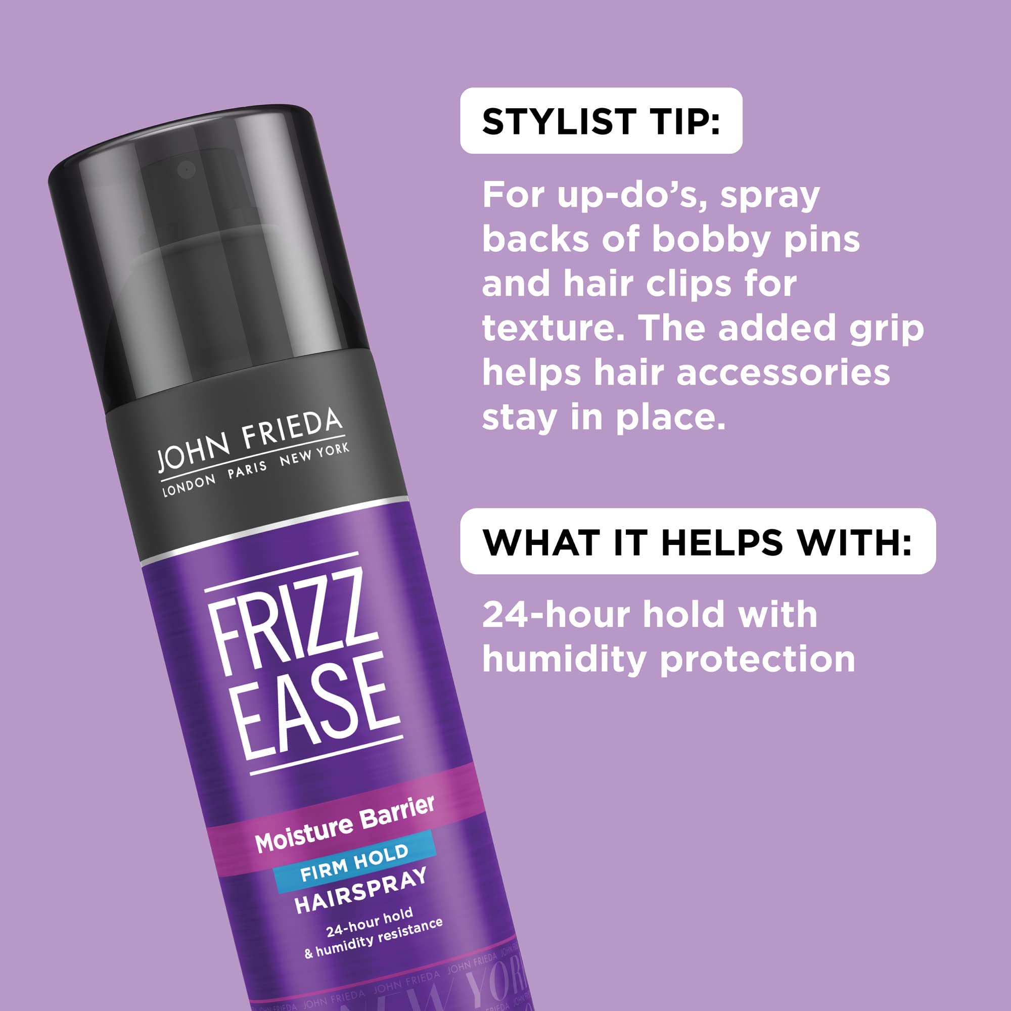 Foto 3 pulgar | Laca Para El Cabello John Frieda Frizz Ease Firm Hold 355 Ml (paquete De 2) - Venta Internacional.