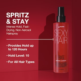 Foto 3 | Laca Para El Cabello Sexyhair Big Spritz & Stay Intense Hold 250 Ml - Venta Internacional.