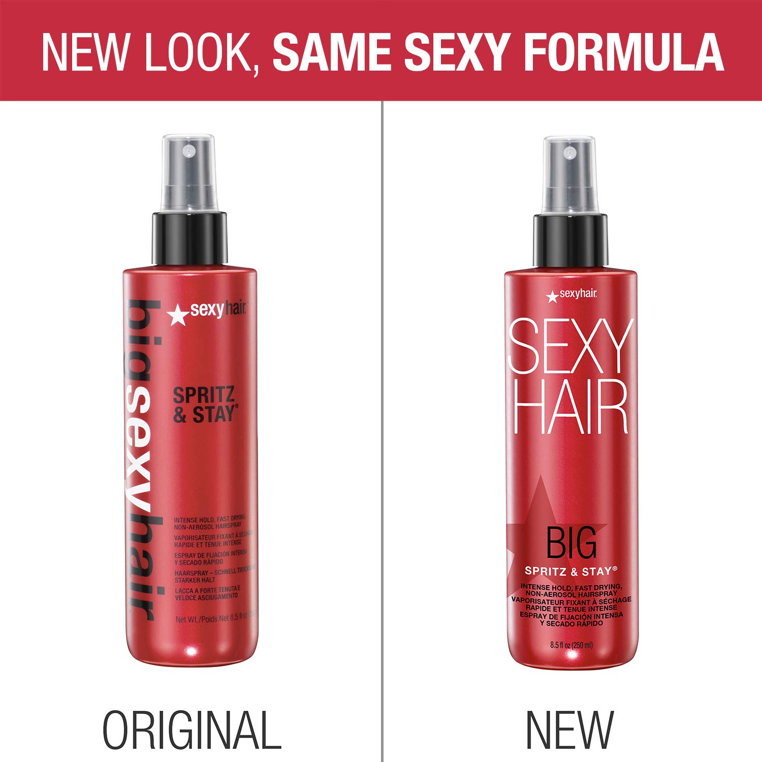 Foto 5 pulgar | Laca Para El Cabello Sexyhair Big Spritz & Stay Intense Hold 250 Ml - Venta Internacional.