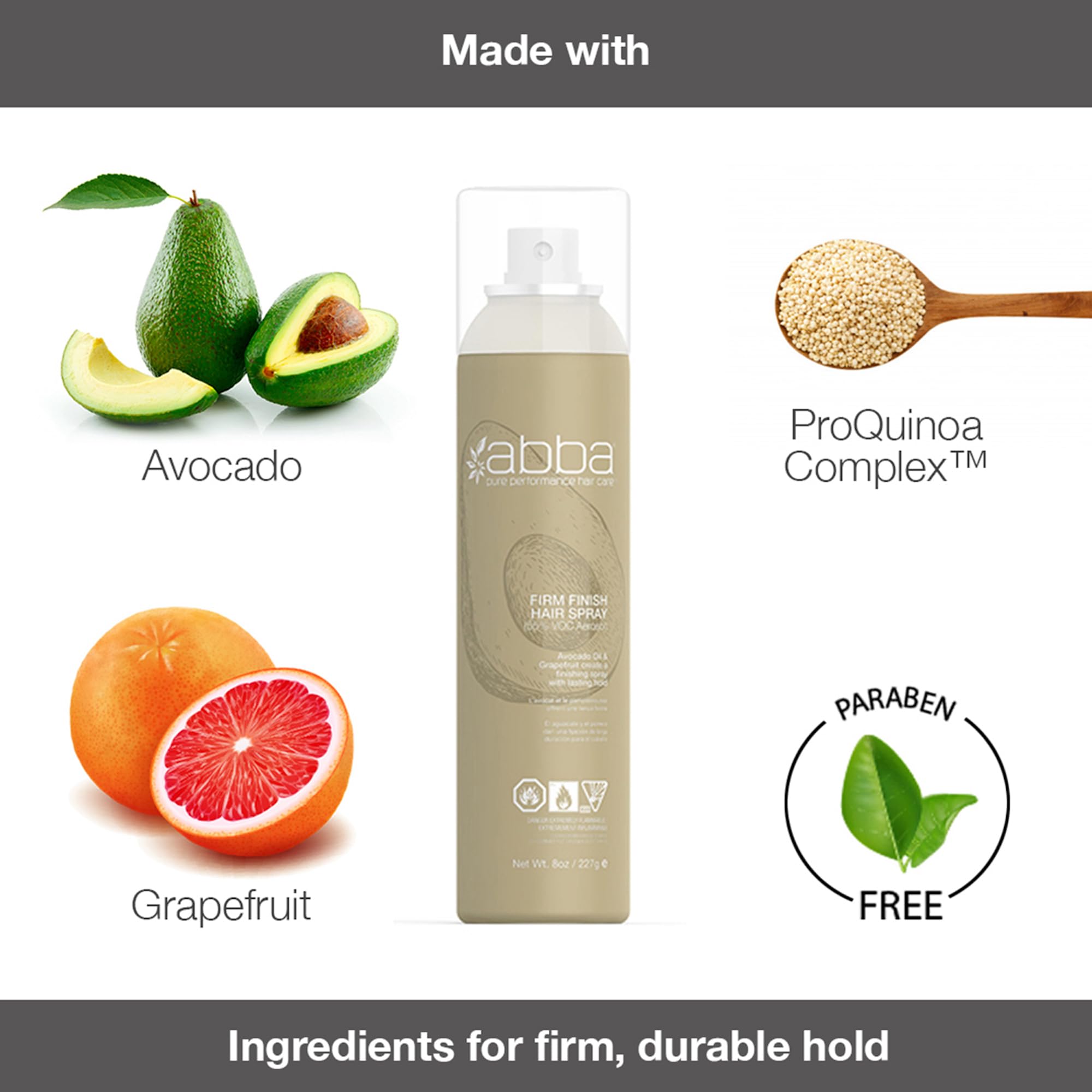 Foto 3 pulgar | Spray Para Acabado De Cabello Abba Pure Crazy Hold 240 Ml - Venta Internacional.